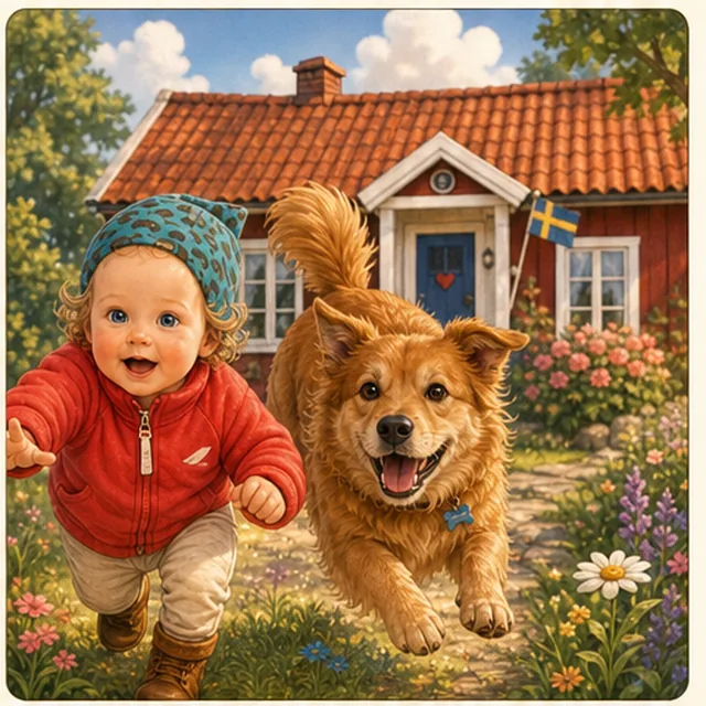 Summer-house adventure full-color story example